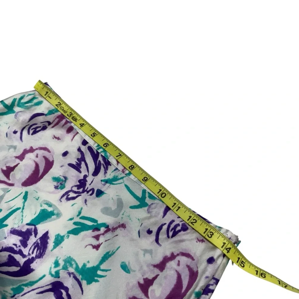 Rixo Kelly Floral Midi Skirt Size S Silk Blend A-Line Fairy Romantic Preppy - Picture 8 of 10